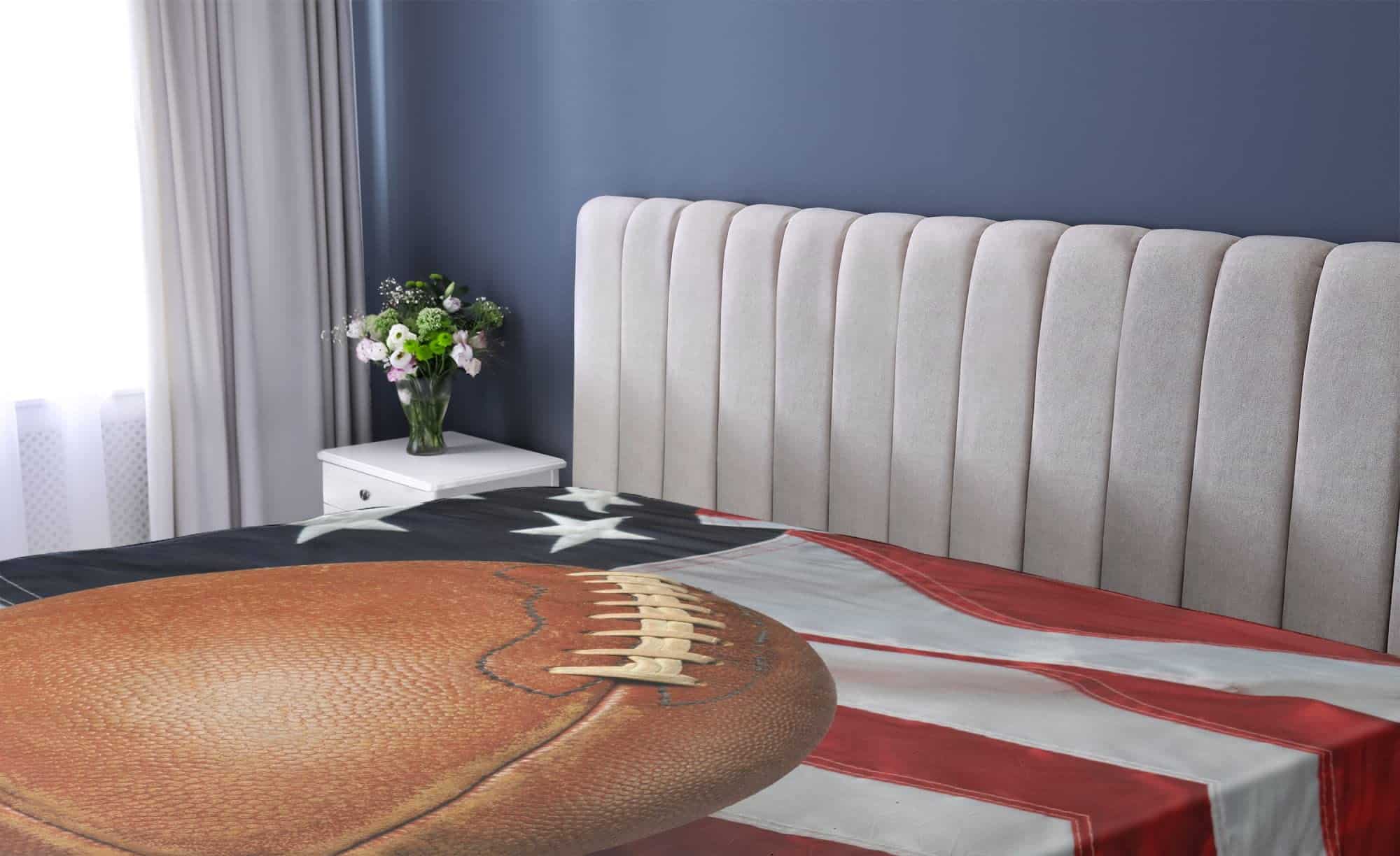 Sábana Ajustada Lunarable Sports, Fútbol Contra una Bandera - Imagen 3