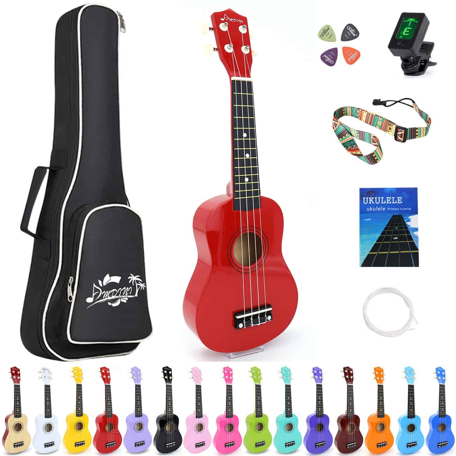 Ukulele Soprano Amdini de 21 pulgadas, Guitarra Mini