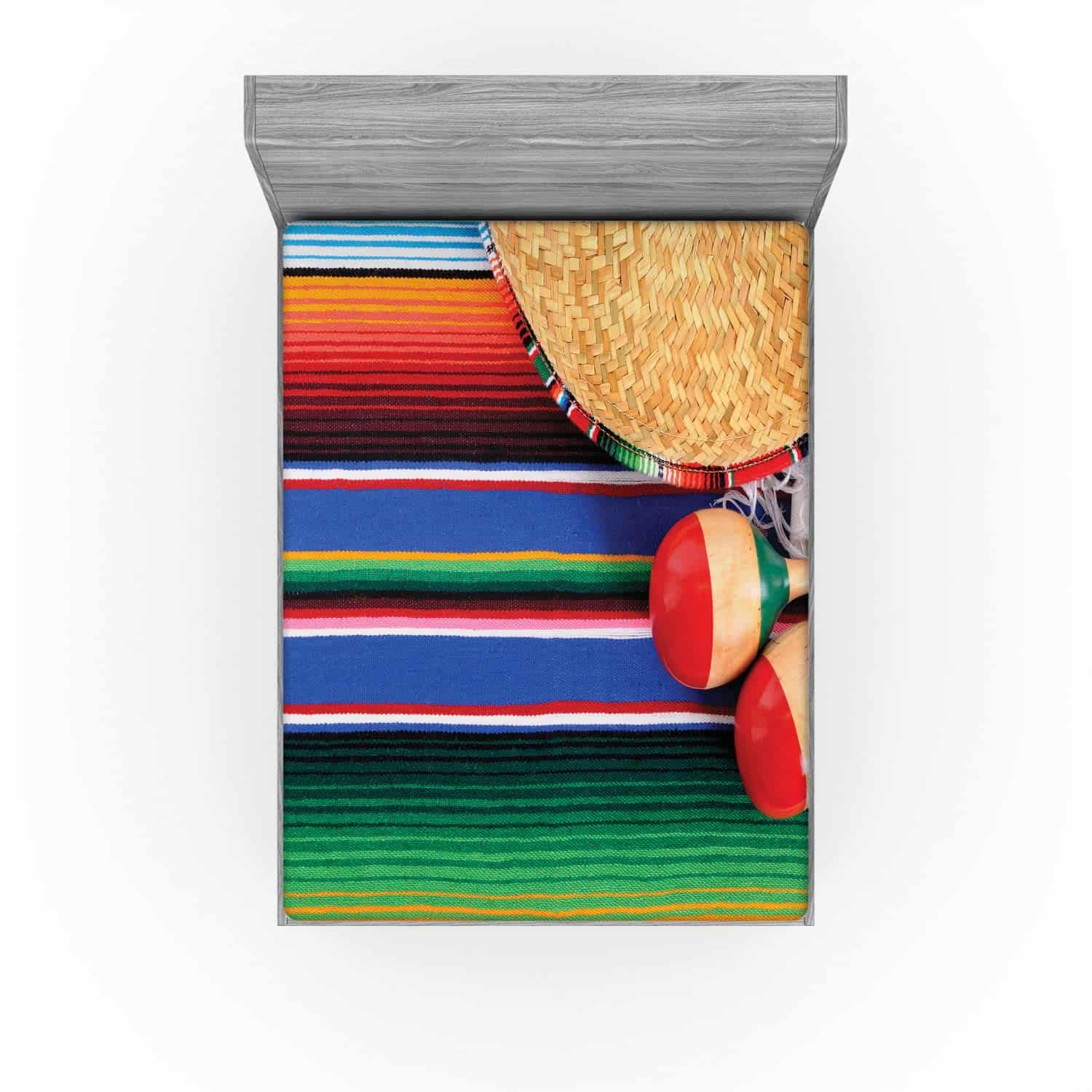 Sábana Ajustable Lunarable Mexicana, Tema de Cultura - Imagen 4