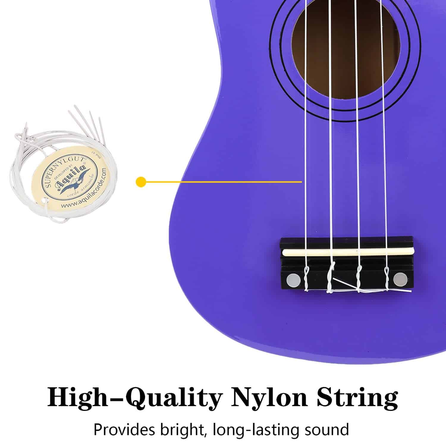 Ukulele Soprano Amdini de 21 pulgadas de -Amdini - Imagen 5