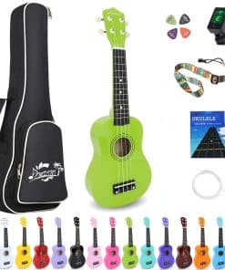 Ukulele Soprano Amdini de 21 pulgadas de madera de tilo,