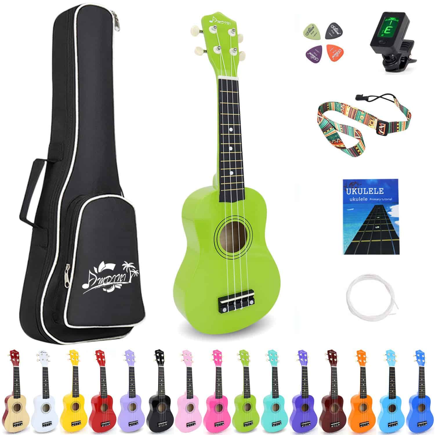 Ukulele Soprano Amdini de 21 pulgadas de madera de tilo,