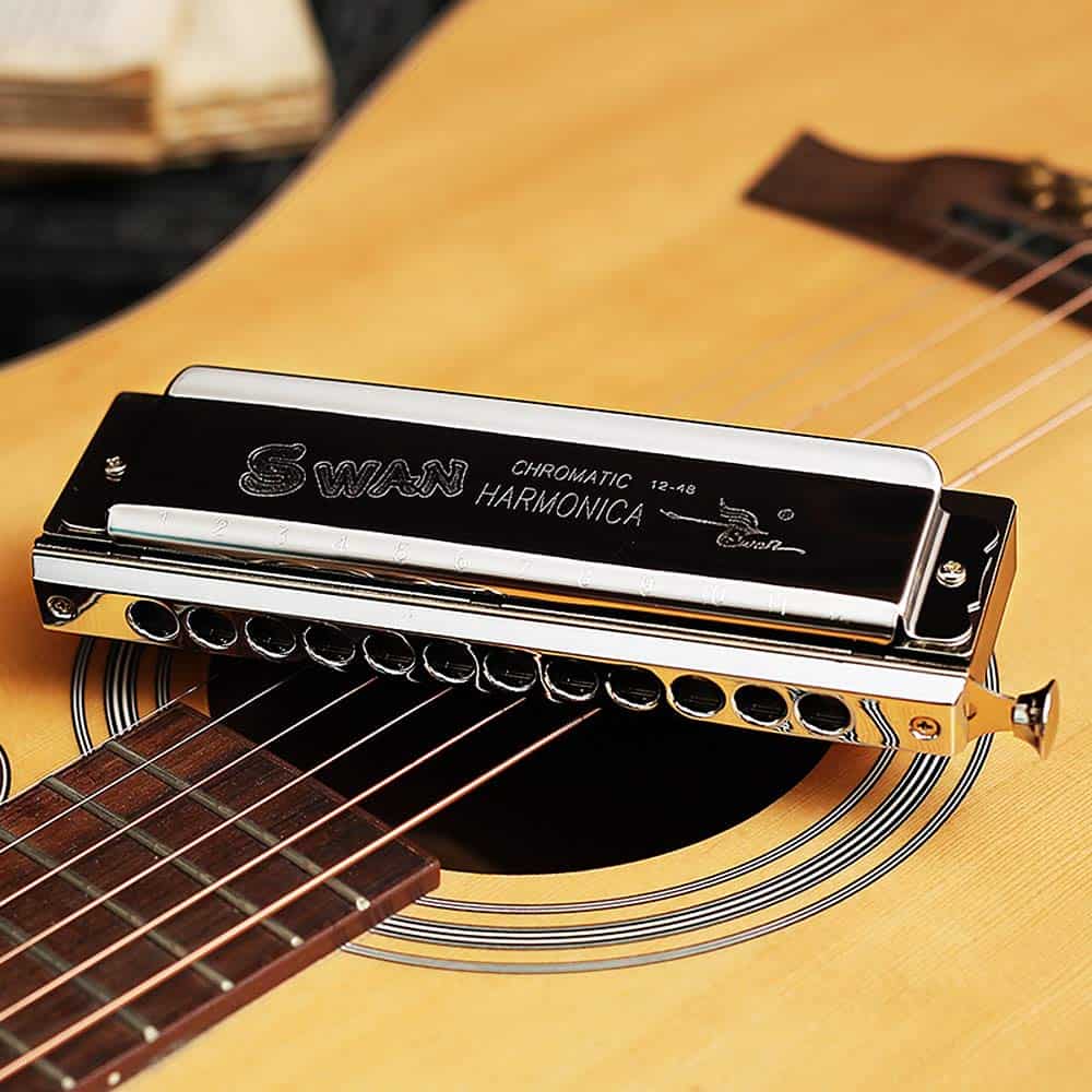 Armónica Cromática Estándar SWAN de 10/12/16 Agujeros en Do - Imagen 6