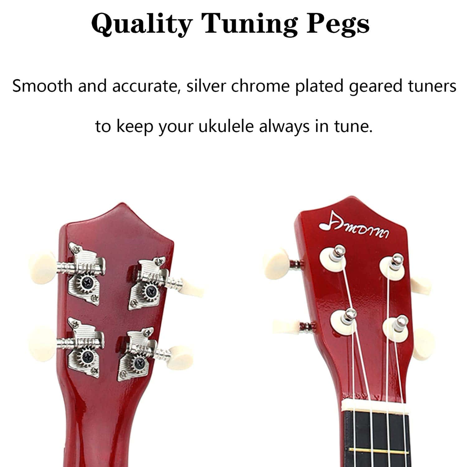 Ukulele Soprano Amdini de 21 pulgadas de Madera de Basswood - Imagen 9