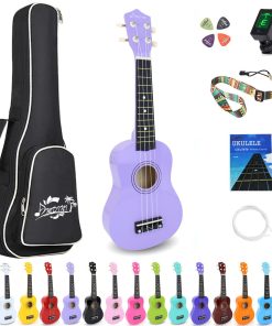 Ukelele Soprano Amdini de 21 pulgadas de -Amdini