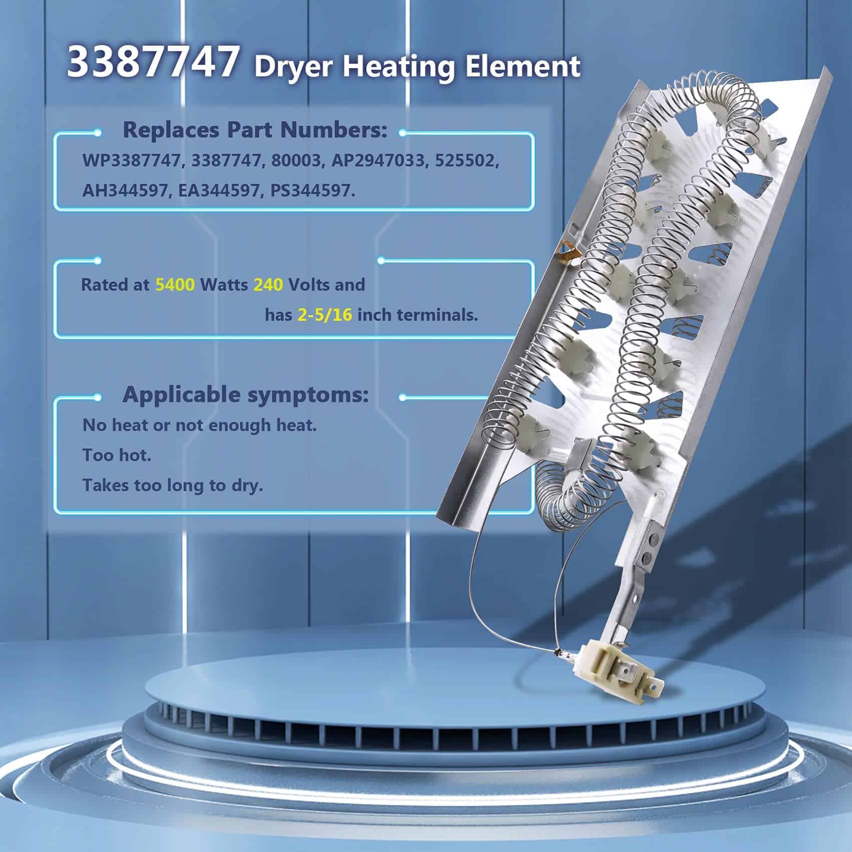 Kit de Elemento Calefactor 3387747 & Termostato 279816 & - Imagen 3