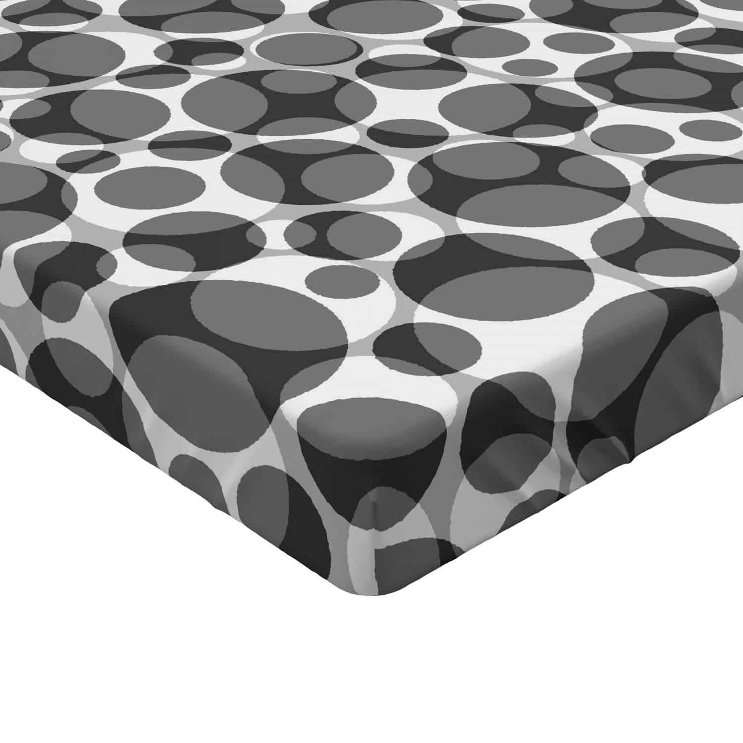 Lunarable Sábana Ajustable Gris, Diseño Gráfico - Imagen 3