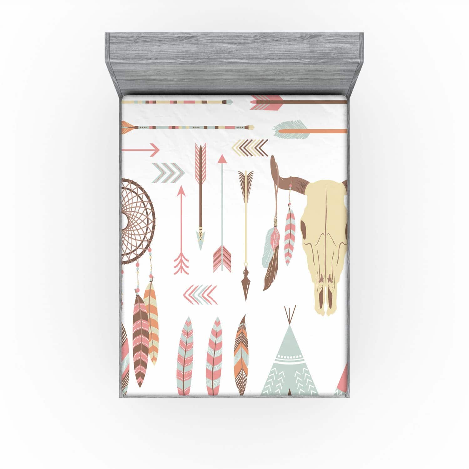 Sábana Ajustable Lunarable Feather, Imagen de Dreamcatcher - Imagen 4