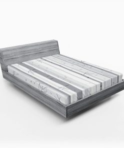 Sábana Ajustable Lunarable Gris, Árboles de Abedul Ramas de