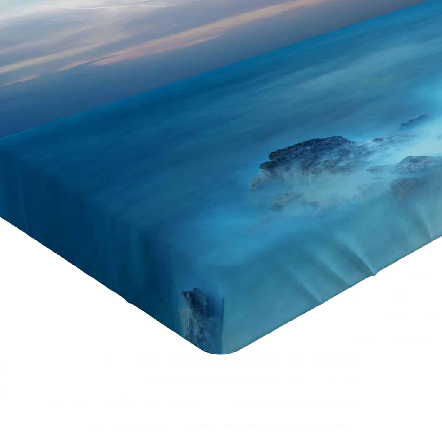 Lunarable Nature Sábana Ajustable, Rocas en el Océano - Imagen 5
