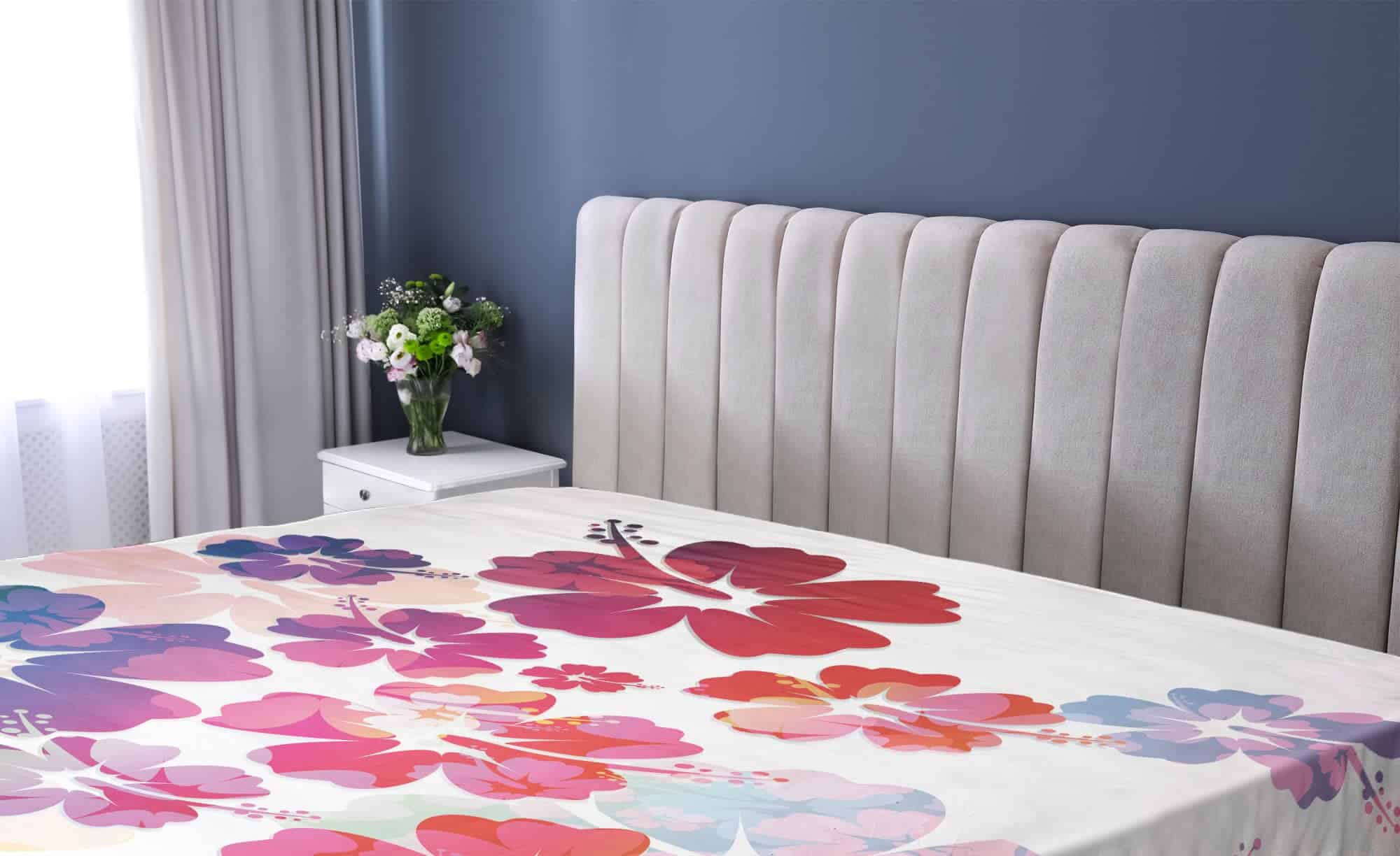 Sábana Ajustable Lunarable Hawaiian, Tema Floral Exótico de - Imagen 3