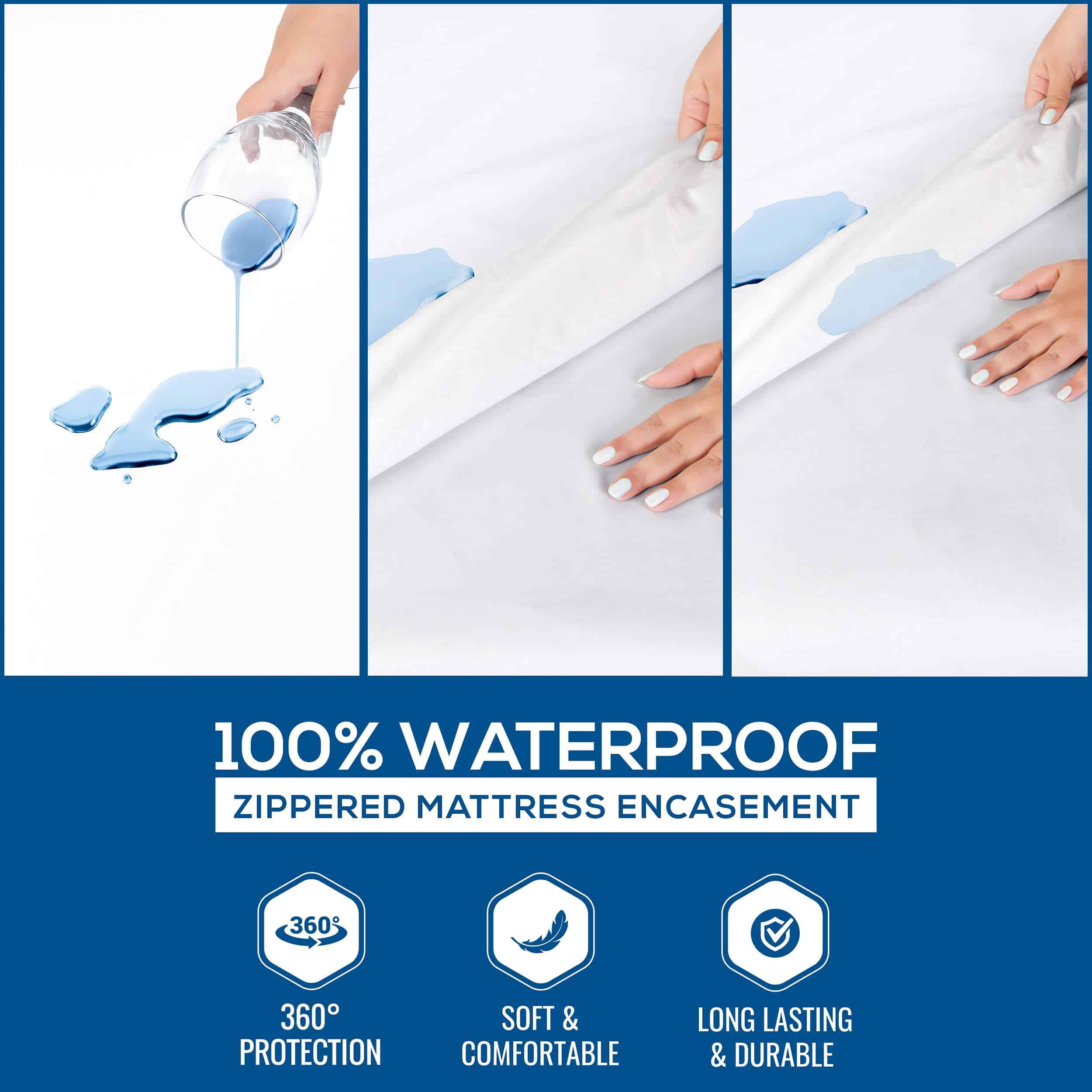 Utopia Bedding Protector de Colchón Impermeable Premium - Imagen 4
