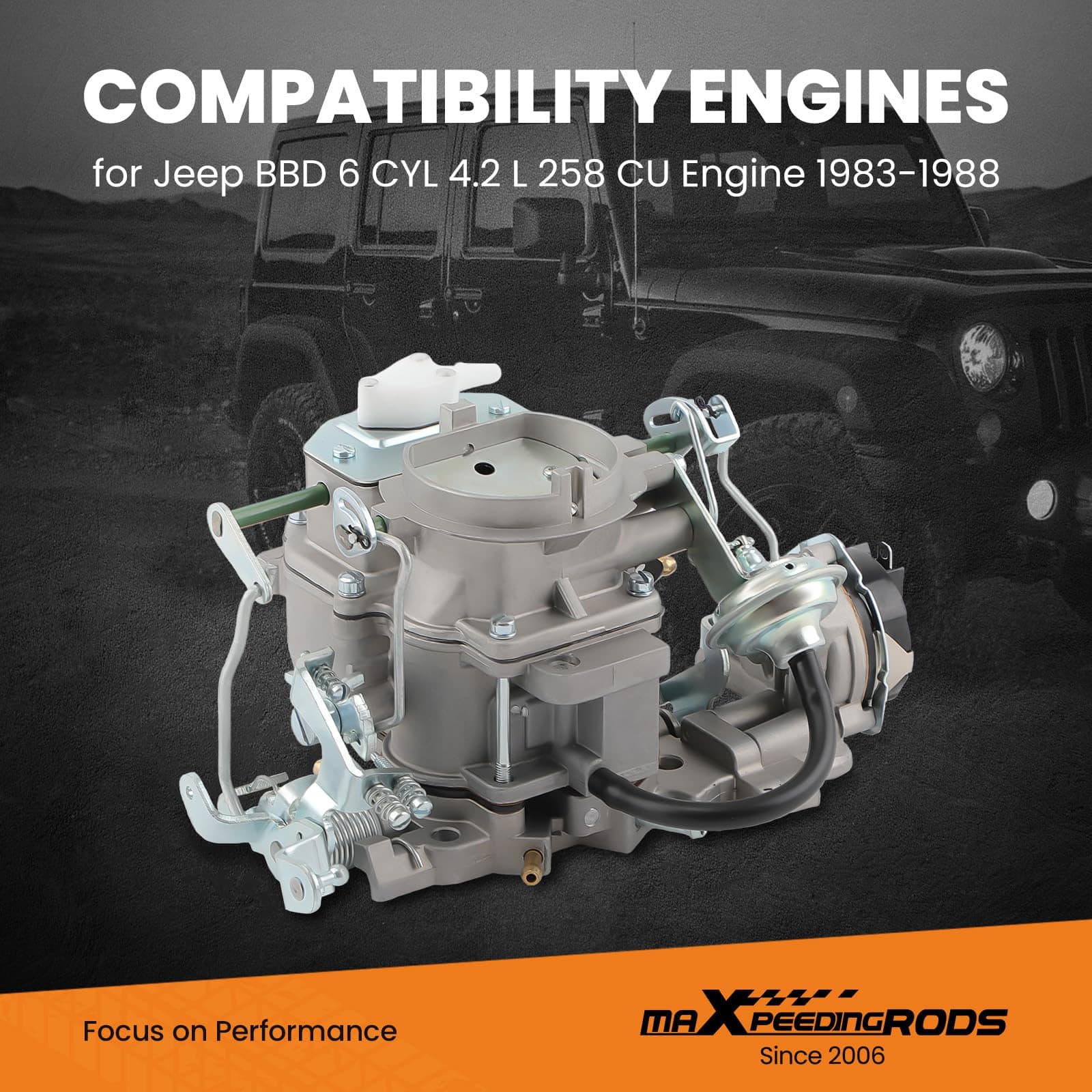 Carburador de 2 Barriles para Jeep BBD 6 Cilindros 4.2L - Imagen 3