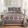 Colcha para cama con estampado tribal nativo americano -
