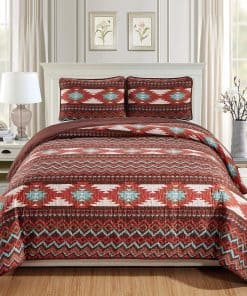 Edredón de Cama Estilo Rustico Southwestern con Diseño