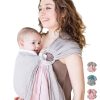 Portabebés de Anillo y Rebozo 100% Algodón Muselina para