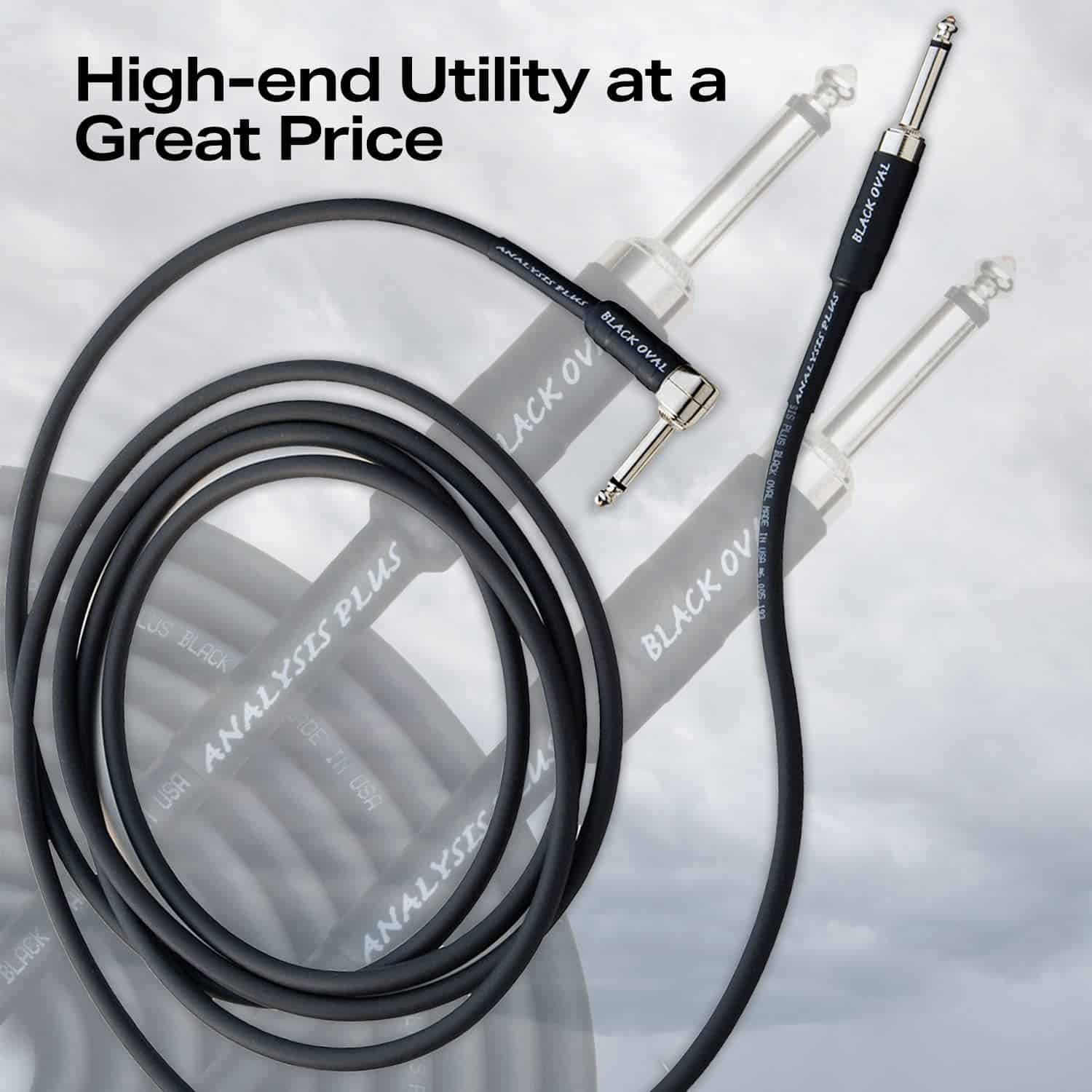 Cable de Instrumento Analysis Plus Black Oval Recto a 90 - Imagen 3