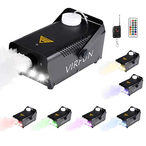 Máquina de Humo VIRFUN, Luces de Efecto de 12 Colores y
