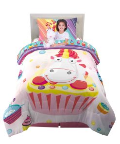 Juego de cama infantil con edredón, sábanas y almohada