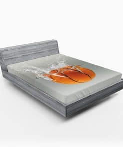 Sábana Ajustable de Lunarable Sports, Balón de Baloncesto