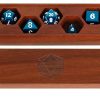 FanRoll de Metallic Dice Games Premium Wood Dice Vault: