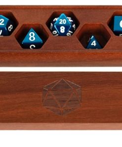 FanRoll de Metallic Dice Games Premium Wood Dice Vault: