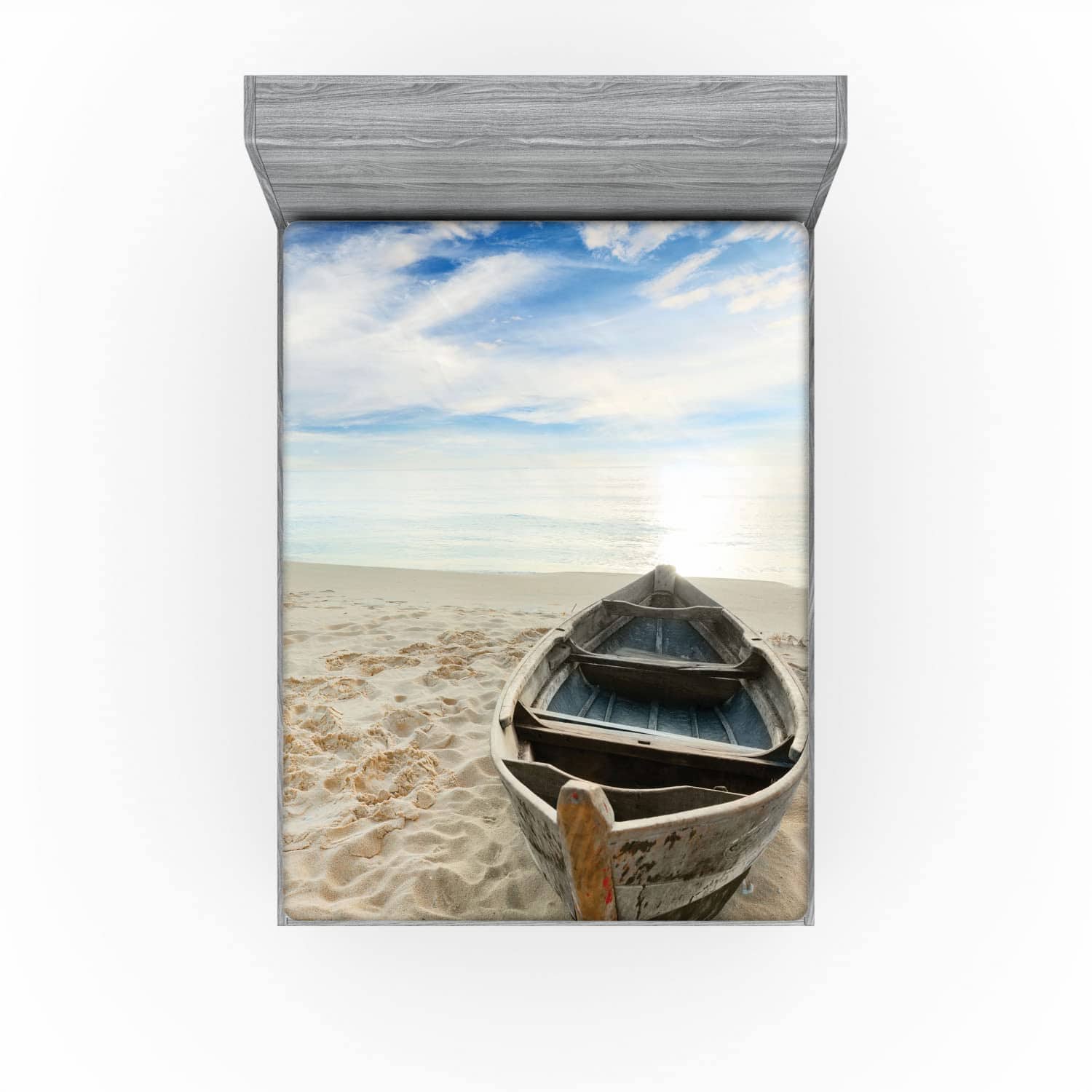 Sábana Ajustable Lunarable Náutica, Bote Rústico en la - Imagen 4