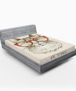 Sábana Ajustable Lunarable, Estilo Vintage de Gato