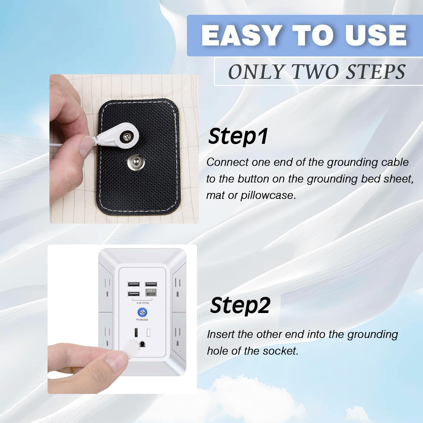 Sábana de Conexión Reina con Sábana Plana Conductora de - Imagen 6