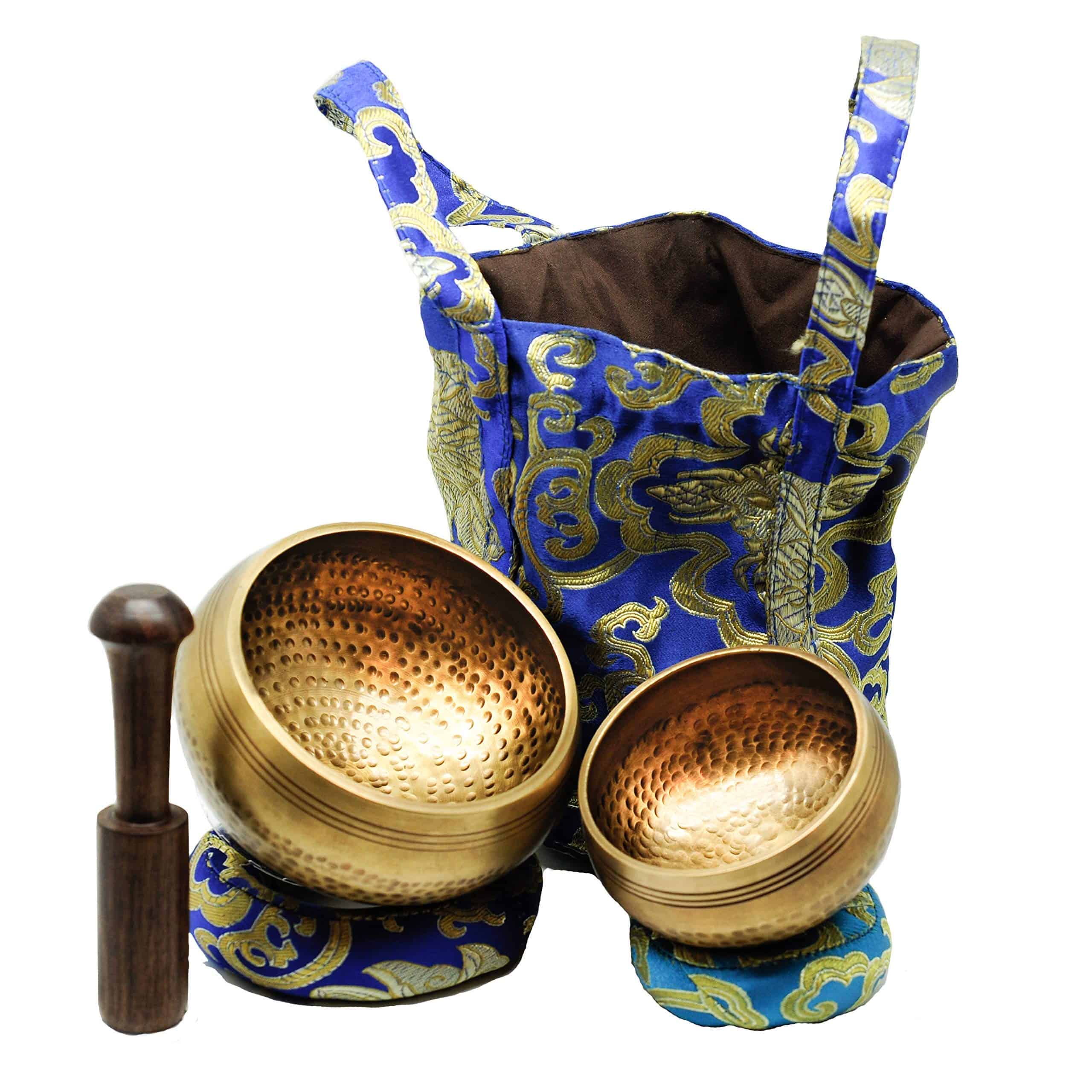 Set de Cuencos Tibetanos Cadushki: 2 Cuencos Sonoros 4.5