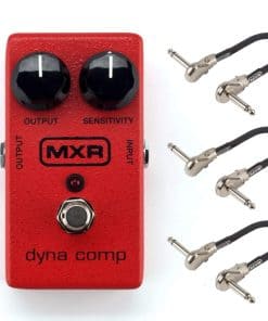 MXR M102 Dyna Comp Pedal Compresor con Paquete de 3 Cables