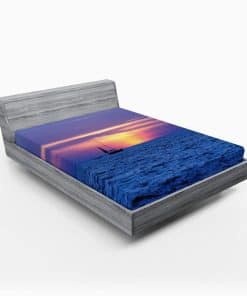 Sábana Ajustable Náutica Lunarable, Barco de Vela Navega a