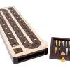 Tablero de Cribbage Continuo de 3 Pistas Incrustado en
