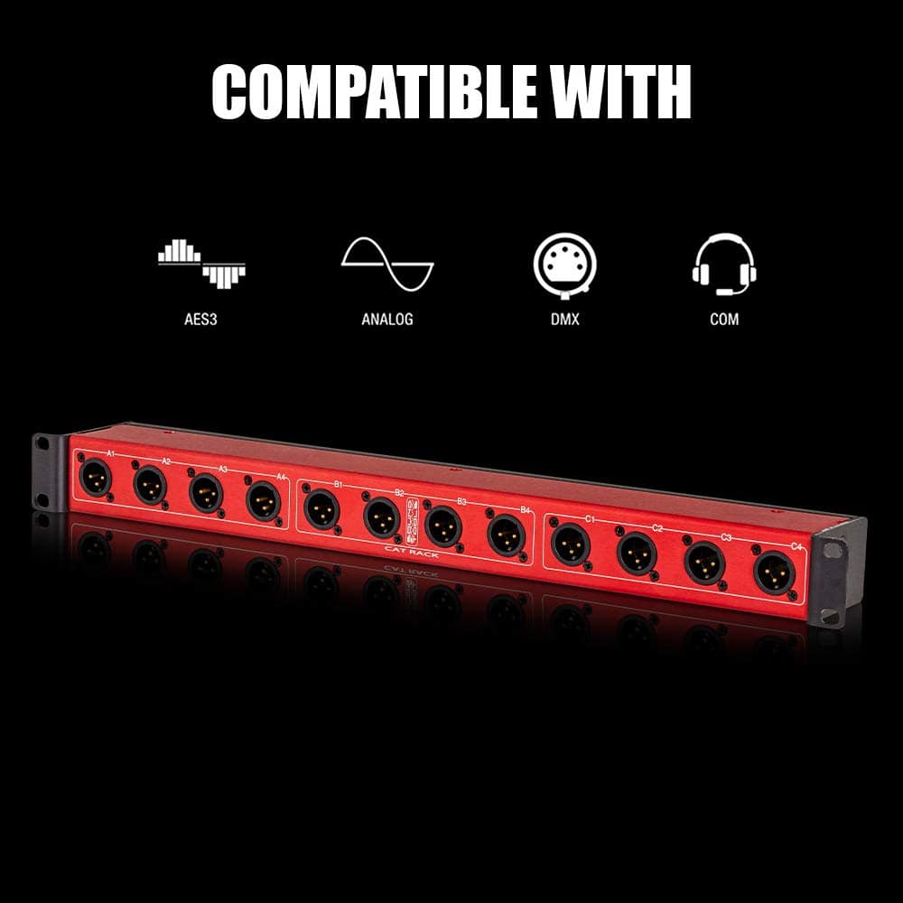 CAT Rack Macho - Caja de Escenario XLR Macho con Audio - Imagen 6