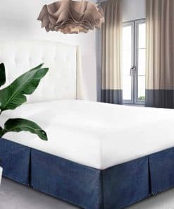 Elegant Life Home Falda de cama/ Faldón de ropa de algodón