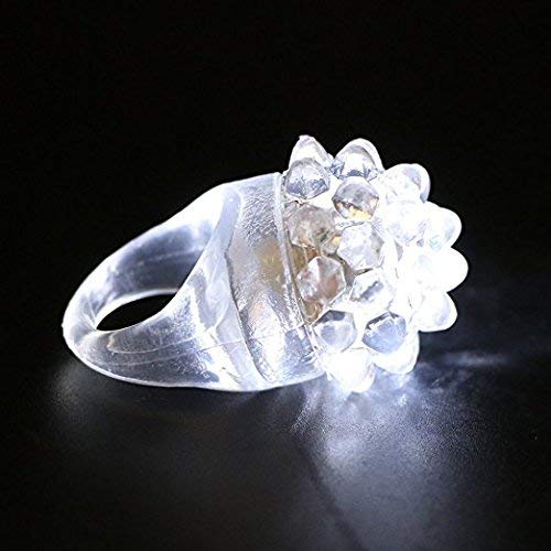 Anillos de Dedo Brillantes Blancos con LED Intermitente - Imagen 5