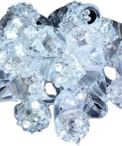 Anillos de Dedo Brillantes Blancos con LED Intermitente