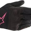 Guantes Alpinestars Stella S-Max Drystar para -Negro/Rosa