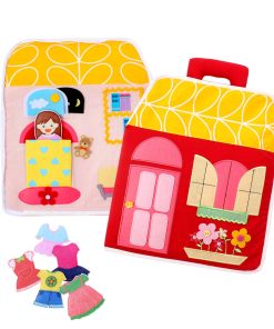 LOVELNE Quiet Book, Busy Book, Carry Home, Casa de muñecas