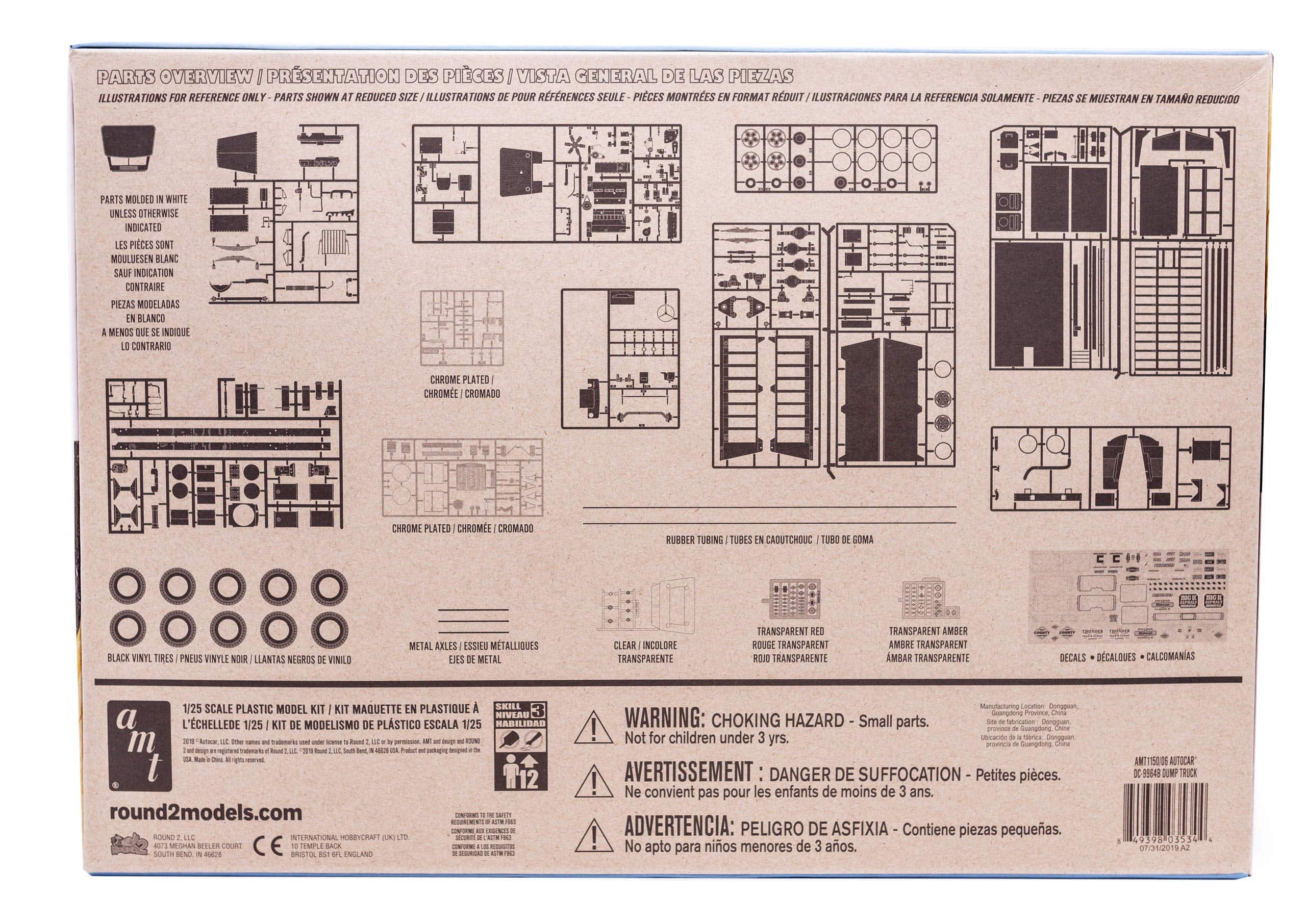 Kit de Modelo de Camión Volquete Autocar de AMT - Escala - Imagen 5