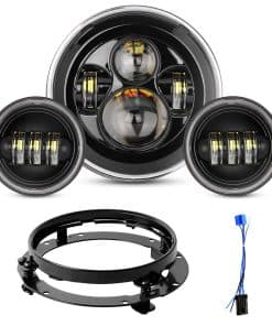 YEEGO DIRECT 7 pulgadas Motocicleta LED Faro -Negro