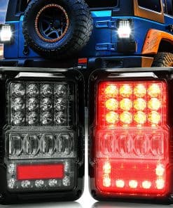 Luces traseras LED AUDEXEN compatibles con Jeep Wrangler JK