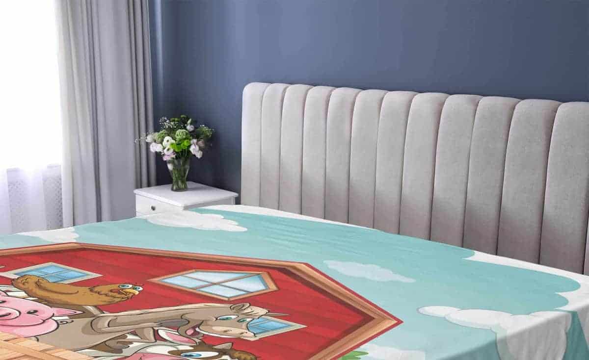 Sábana Ajustable Lunarable Cartoon, Animales de Granja - Imagen 3