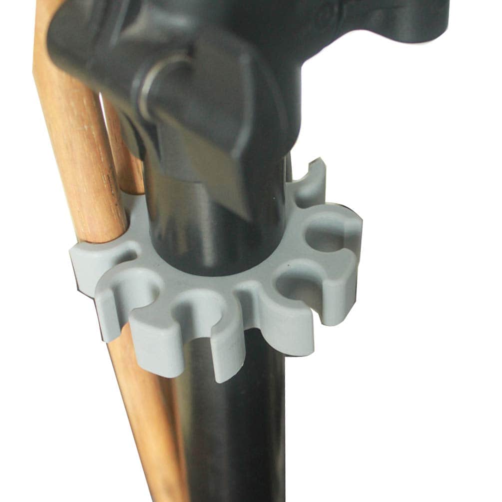 Soporte de 4 pares de baquetas de batería de silicona