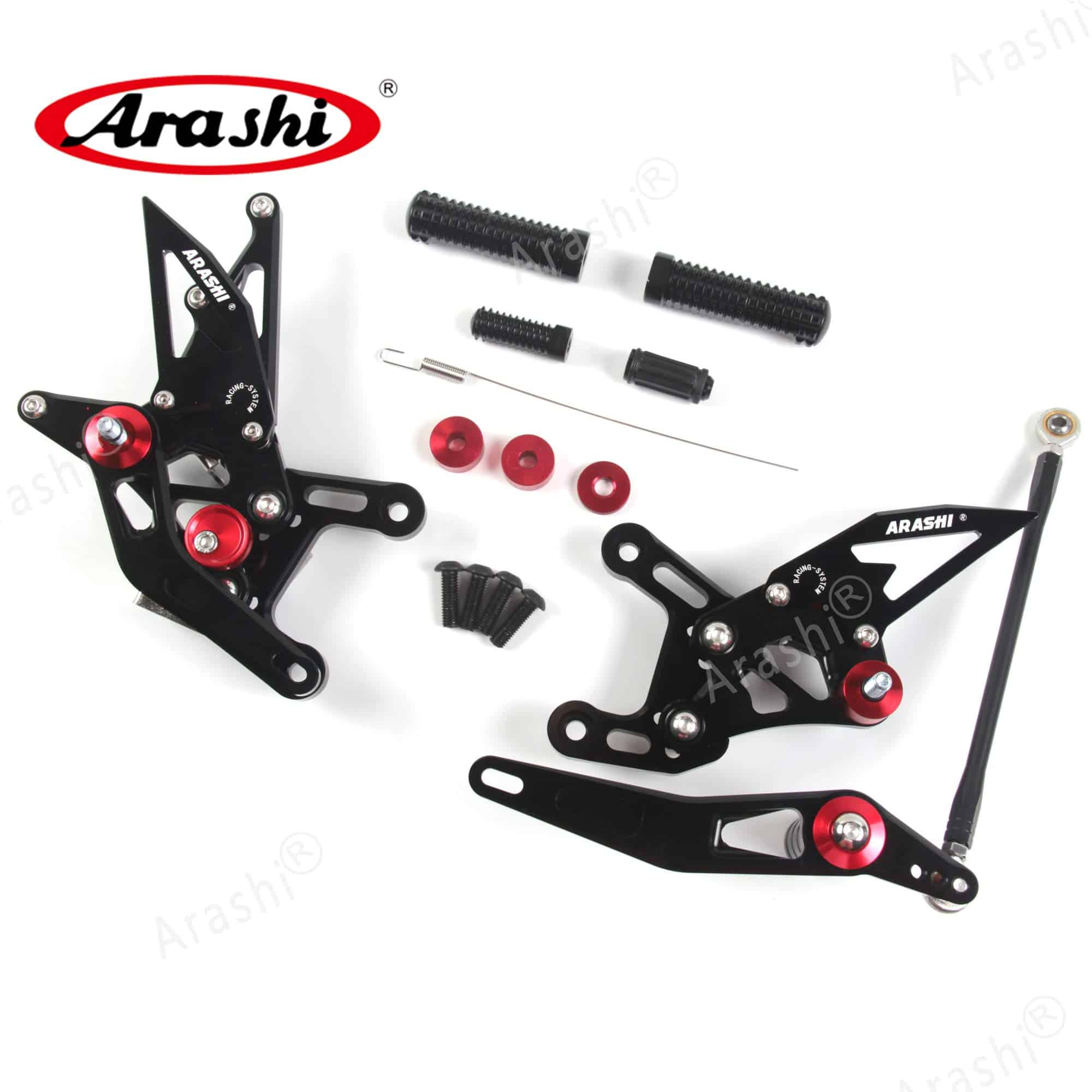 Arashi(Version 2.0) Rearsets Ajustables para -Negro - Imagen 6