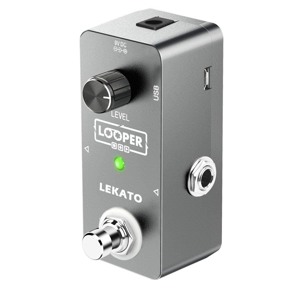 LEKATO Pedal de Efecto de Loop de Guitarra 5 Minutos de