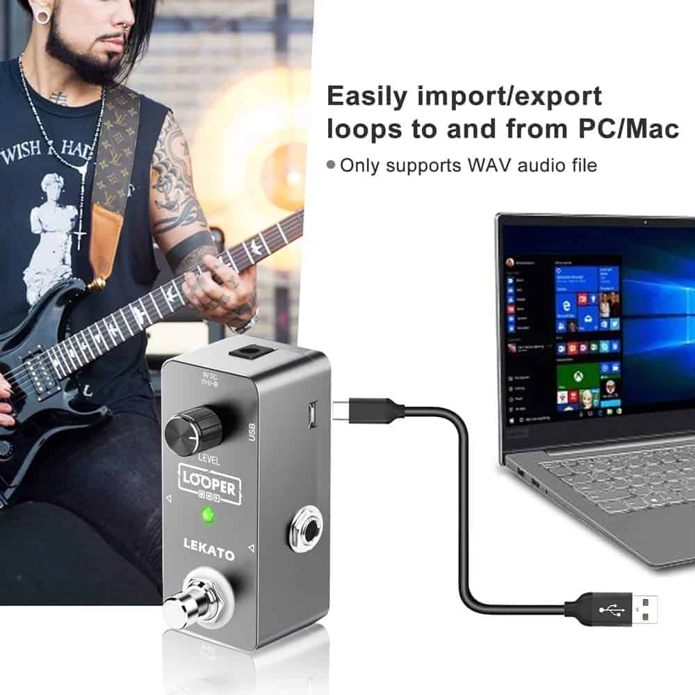 Pedal de Efectos de Guitarra Looper LEKATO Pedal de Looper - Imagen 6