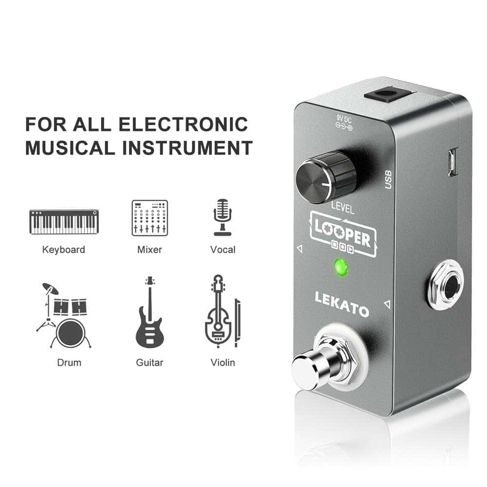 Pedal de Efectos de Guitarra Looper LEKATO Pedal de Looper - Imagen 4