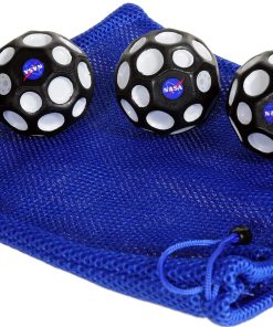 Pelota NASA Moon, Paquete de 4, con Bolsa de Malla Azul