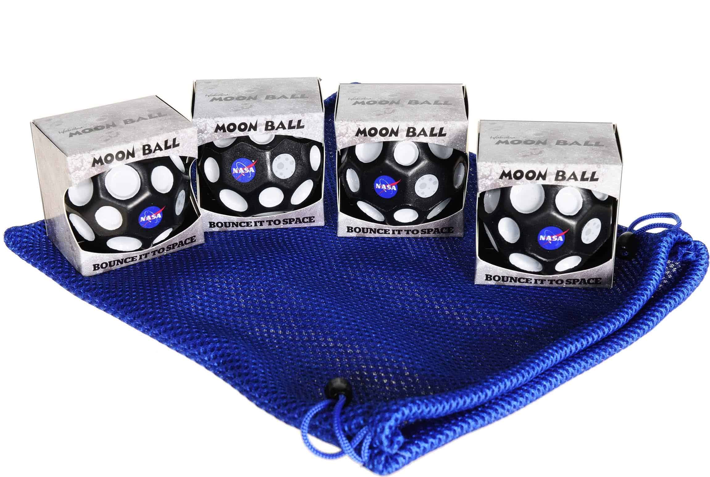 Pelota NASA Moon, Paquete de 4, con Bolsa de Malla Azul - Imagen 3